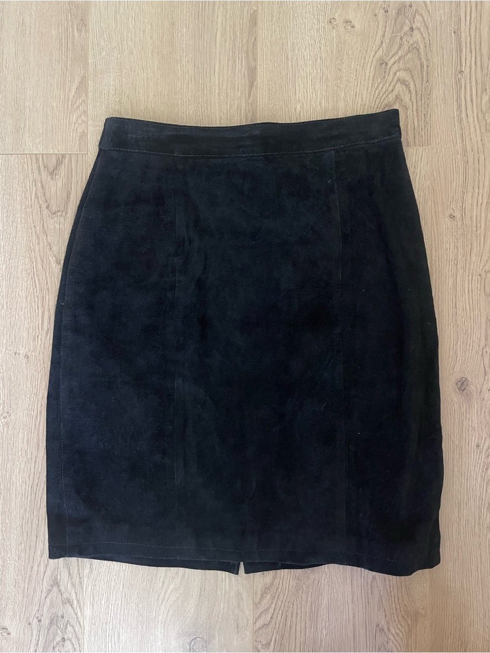 VINTAGE Leather Global Identity Black Skirt (7/8)